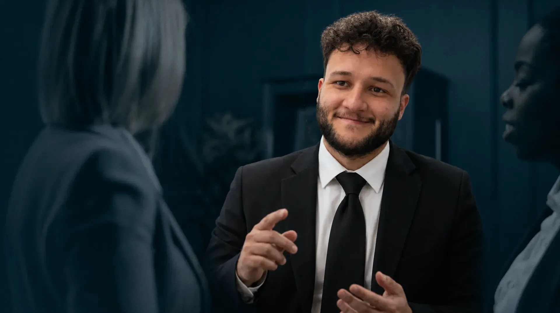 David Lapiner of Clifford Levin Attorneys in discussion with colleagues